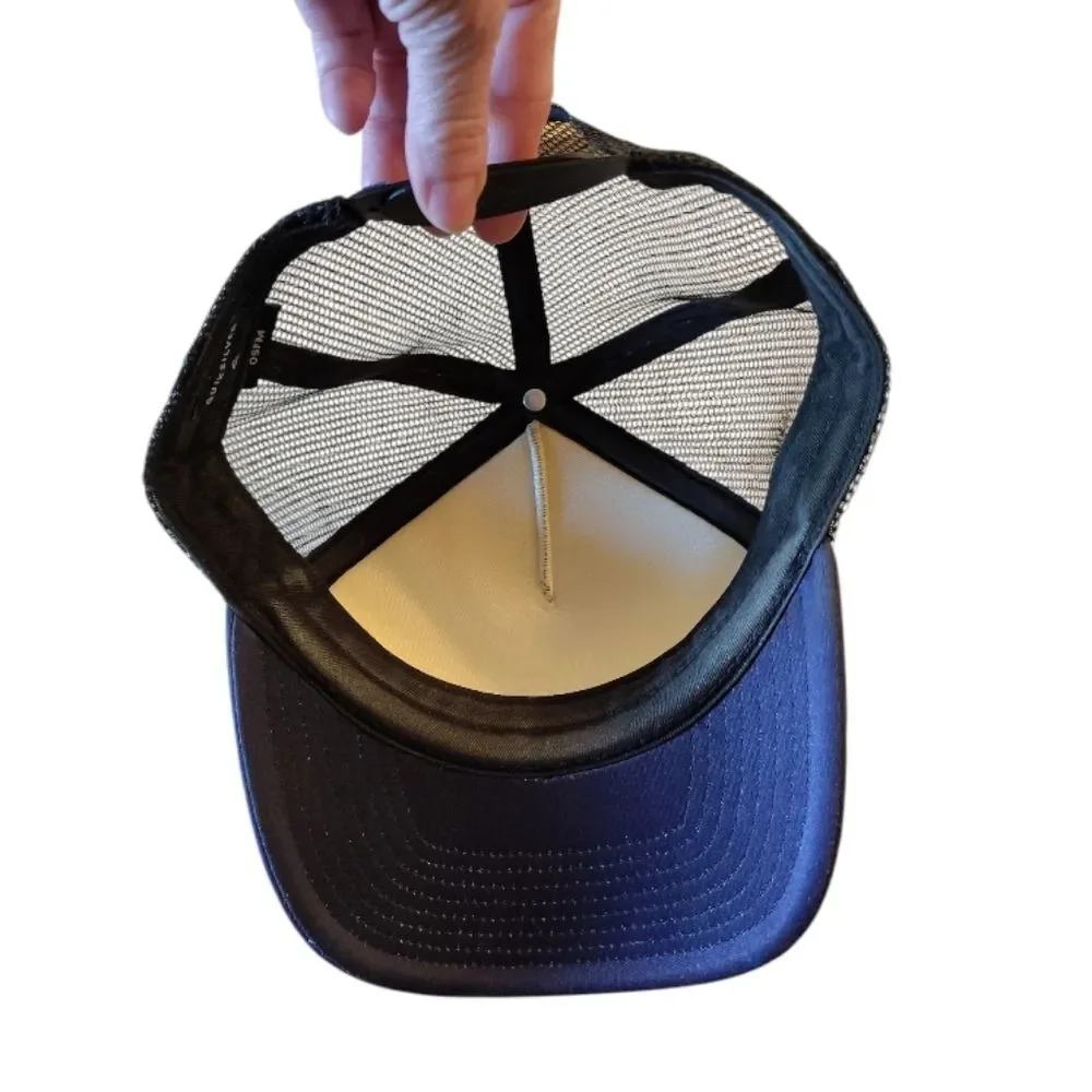 Quiksilver and O'Neill Striped Snapback Trucker‎ Beach Hats Bundle Of 2